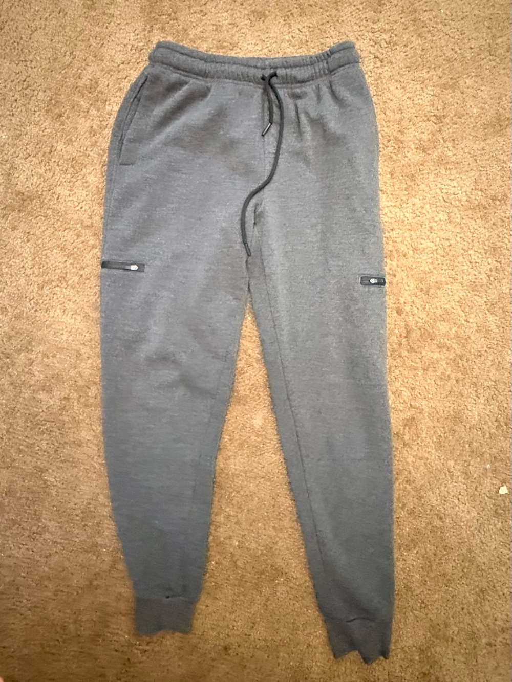 Men's Legend large Gray Fleece Joggers with Drawstring Waist